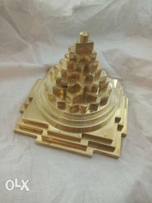 Gold-colored Building Figurine