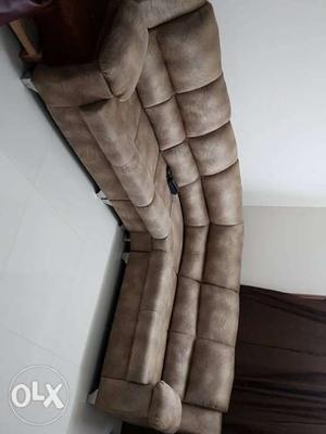 Imported cloth leather type sofa 2+2+1+Corner