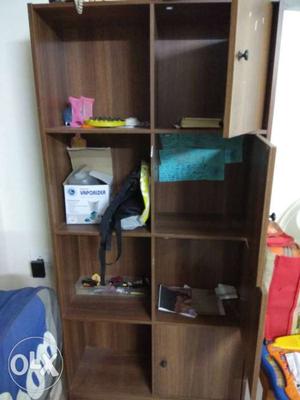 It's a book case which is used as a multi-purpose