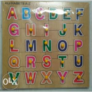 Multicolored Alphabets A-Z Chart