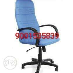New Black Framed Blue Fabric office revolving chair