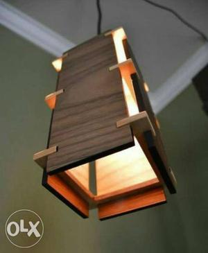 New Side table ceiling hanging wooden lamp for bedroom Brand