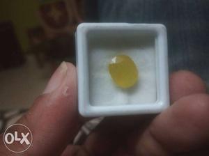 Original Oval 6 cts Yellow sapphire, free shipping anywhere