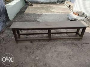 Rectangular Brown Wooden Coffee Table