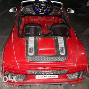 Red Audi R8 Spyder Ride-on Toy