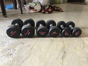 Round dumbbell. Branded. unused. brand new