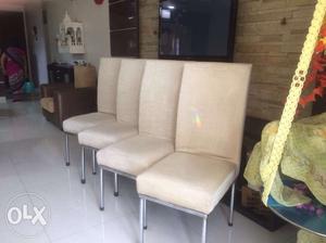 Set of 4 Dinning Chairs, High back, Excellent