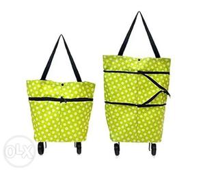 Shopping Bag with Foldable Trolley