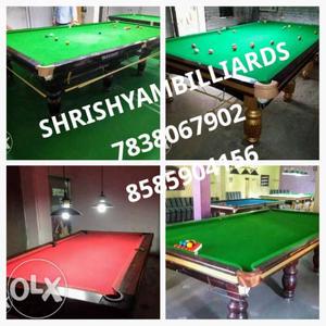 Snooker & poolTables in good condition with all new