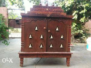 Teak wood pooja mandiram