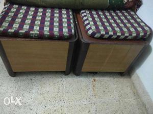 Two Brown Wooden deewan each cost Rs 500 so for two it is
