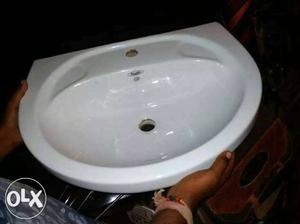 White Ceramic Wash Sink