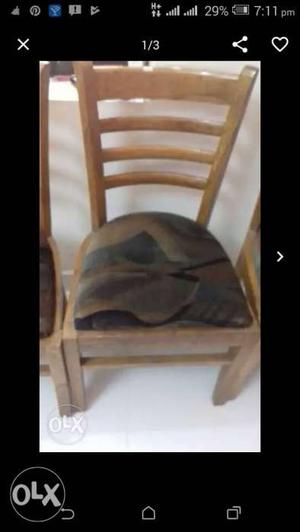 Wooden chair 4 nos  rs each..total  call
