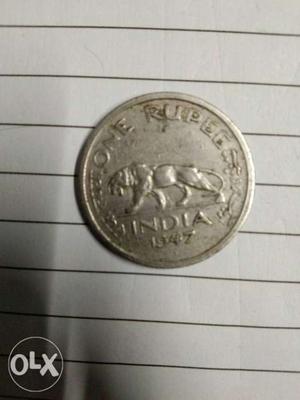 A pre independece british era coin of . One