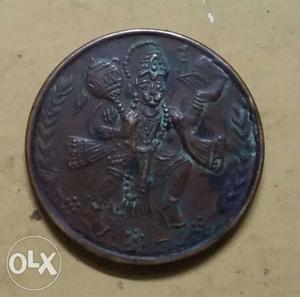 AntiQ Hanuman coin with power to stop watch