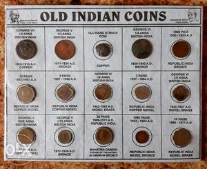 Antique Indian and British Indian coins