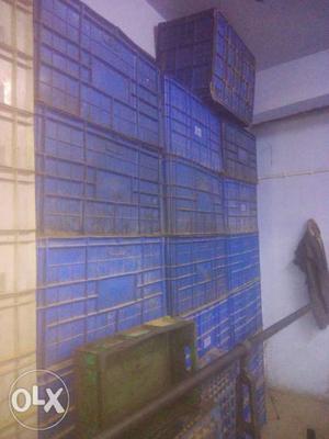 Blue Plastic Crate Lot