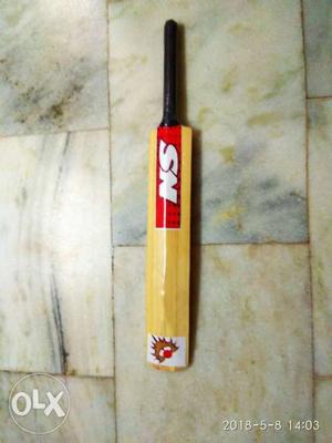 Brown And Red SN Cricket Bat
