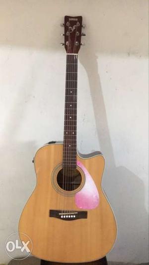 Brown Yamaha Cutaway Acoustic Guitar