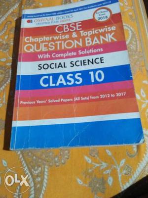 CBSE Chapterwise & Topicwise With Complete Solutions Social