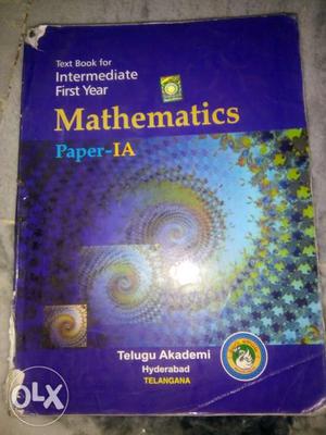 Intermediate 1styear maths A text book