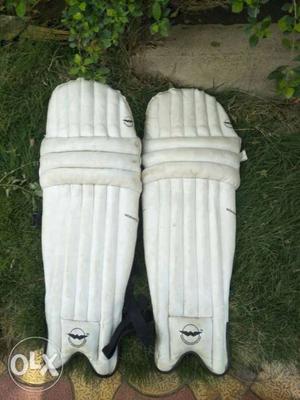 Pair Of White Cricket Shin Guards