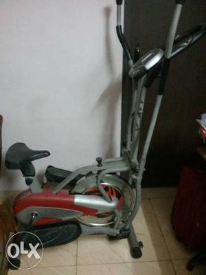 Red And Grey Elliptical Trainer