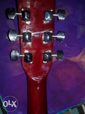 Red Guitar Headstock