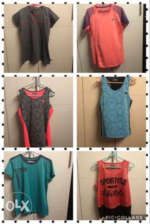 Sports / gym tops for women - new condition