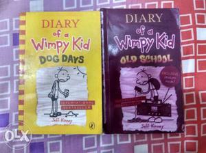 Two Diary Of A Wimpy Kid Old School And Dog Days By Jeff