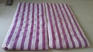Two cotton Mattresses. 1 to 2 months used.