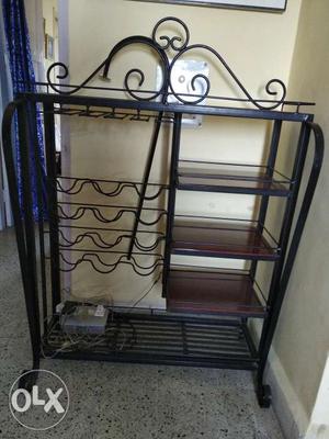Wrought iron bar stand