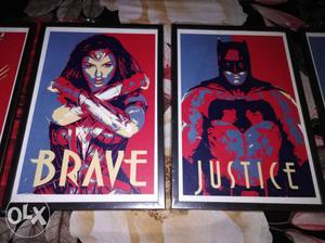 Your favourite Superheroes Laminated Framed Portrait.