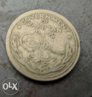  half rupee coin of Pakistan