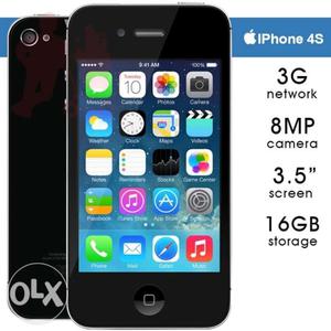 IPhone 4s-16gb black&white Imported phones box packed with