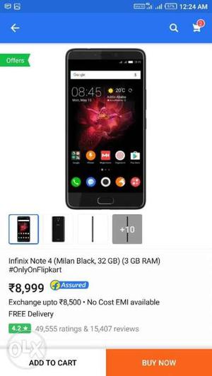 Infinix Note ) varient only 1 days old A1