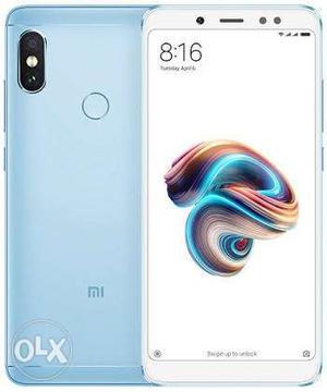 New Seal Pack Lake Blue Redme Note5 Pro 4Gb Ram