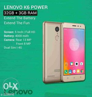 New Smart Phones Lenovo K6 Power & Lenovo P2 on