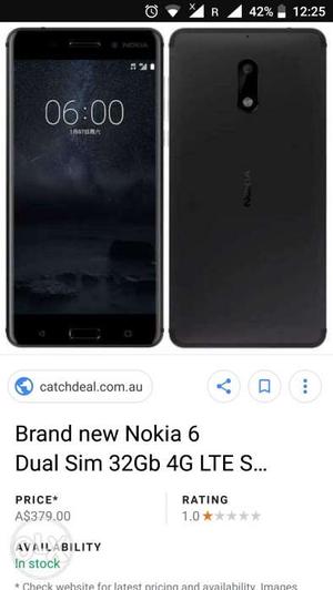 Nokia 6 bought from middle East, all accessories