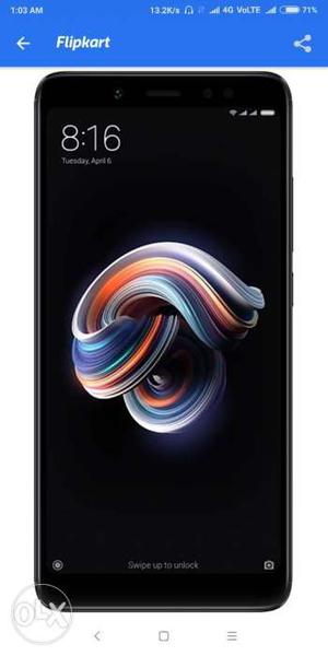 Redmi note 5 pro black seal pack Call me