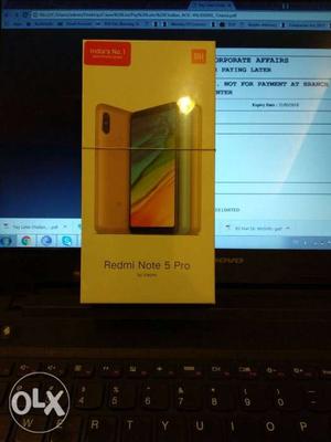 Redmi note 5 pro gold sealed pack 2 pc Call on