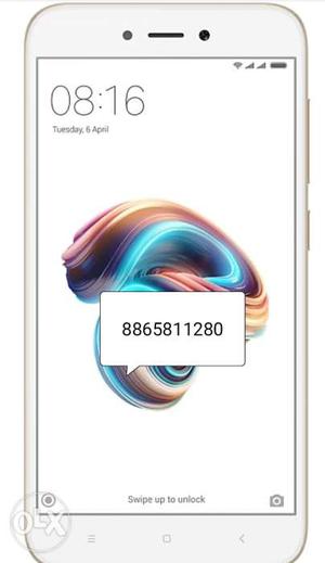 Seal packed Redmi 5a 2gb 16gb gold mobile.