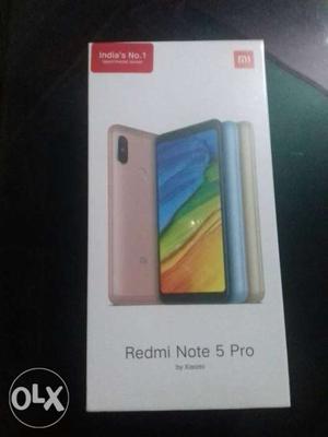 Sealed pack redmi note 5 pro 4 64 gb blue color.