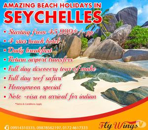 Amazing Beach holidays in Seychelles Chandigarh