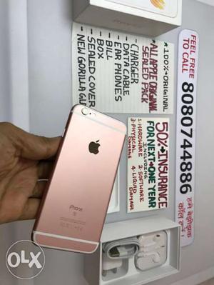 .Apple iPhone 6s 64GB rose gold colour 100% condition like