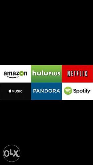 Netflix,hotstar, Spotify,amazon prime available