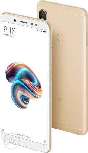 Redmi note 5 pro seal pack gold colur4 gb 64 gb