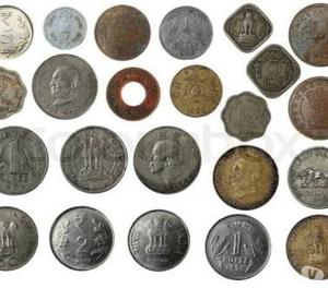 Old coins and 1 rupee notes East Godaviri