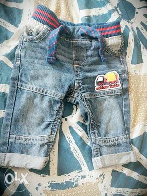 3-6 month old baby jeans. Brand- pink and blue.