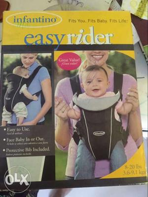Baby's Black And Gray Infantino Easy Rider Carrier Box